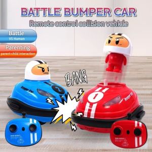 SWEET LORD Interactive Super Battle Bumper Car Pop-up Doll Rechargeable Remote Control Toys Cars Radio Controlled Toy Light RC Bumper Cars Boys Toys
