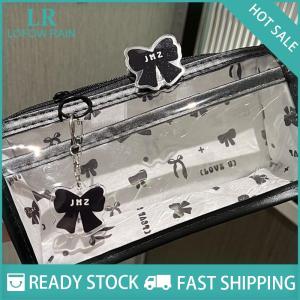 LF Wholesale✨Flash Sale ✨ Cartoon Translucent Pencil Case Multi-layer Vertical Large-capacity Stationery Storage Bag School Supply Cosmetic Bag