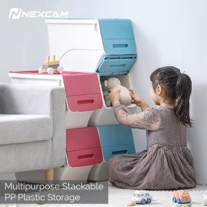 Stackable Multipurpose Plastic Storage Container with 24L OR 34L