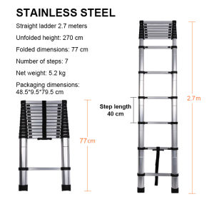 DEKES 3.2M Telescopic foldable Ladder folding aluminum laddermulti-function domestic ladders and industri