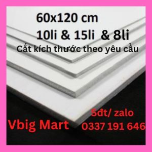 (Siêu RẺ) Bìa mô hình - 60x120 10mm 15mm (Bìa làm handmade Formex 10li 15li Fomex 10ly 15ly Foam)