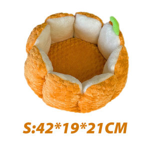 YOUYITIAOYU Pumpkin Pet Bed for Dogs Cats Puppy Nest Kennel Indoor Soft Sofa Sleeping Mat Plush Warm Cute