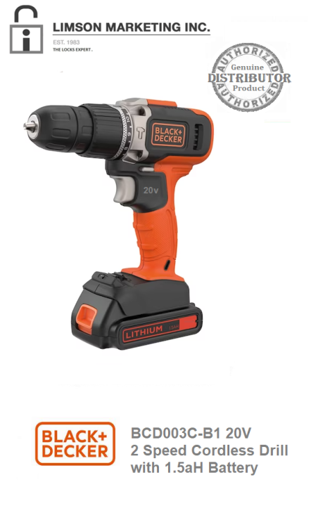 BLACK+DECKER BCD003C-B1 18/20V MAX 2SPEED CORDLESS DRILL BATTERY
