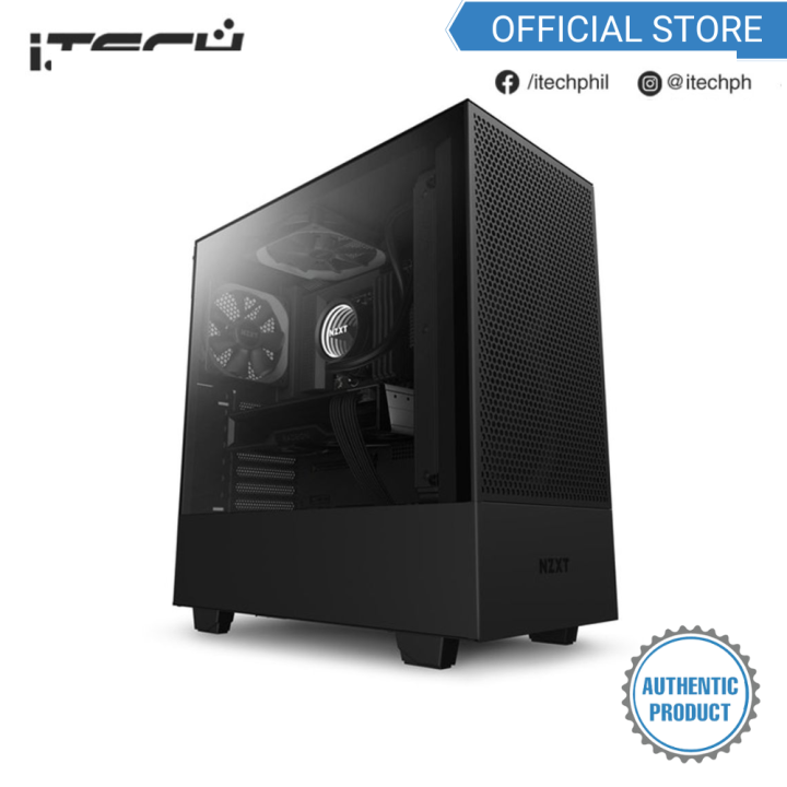 NZXT H510 Flow Compact Mid-Tower PC Case [Black] CA-H52FB-01