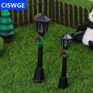 [COD] CISWGE AUTOPARTS 1 12 Dollhouse mini ánh sáng đường phố mô hình Dollhouse giáng sinh đèn đường trang trí búp bê nhà Micro cổ tích trang trí sân vườn