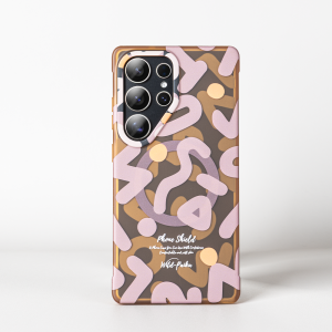 Sanptoch For Magsafe Color Graffiti Phone Case For Samsung Galaxy S25 / S24 Ultra Soft TPU Frame + Hard PC Cover For Galaxy S25 Ultra Magnetic Cartoon Matte Transparent Protection Casing