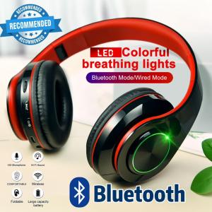 Premium Quality B39 Wireless Bluetooth Headphones Foldable Stereo Gaming HeadsetStereo Headphone Headwear Strong Bass With LED lightEarphones