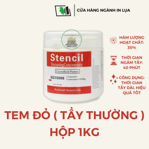 Bột tẩy bản in lụa tẩy keo chụp bản in lụa thương hiệu Stencil hàng chất lượng cao