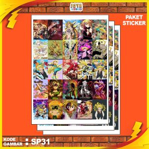 GAMBAR STICKER NANATSU / STIKER NANATSU / PAKET STIKER NANATSU PER 25 PCS / KODESP31