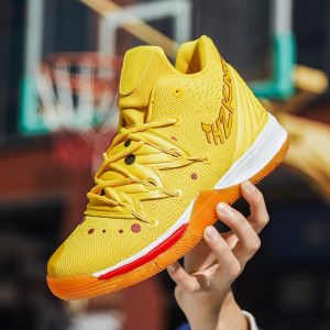 classic Basketball shoes Kyrie Irving 5 Spongebob style Sepatu Basket Sneakers NBA indoor/outdoor  Sepatu Olahraga Luar Ruangan