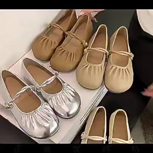[Free Shipping] New style slip-on mule sandals for women closed-toe beach flat slippers