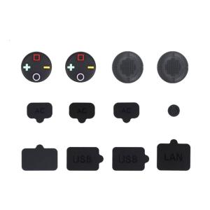 ชุดฝาครอบป้องกันเคสซิลิโคนกันฝุ่นอุปกรณ์เสริมสำหรับเล่นเกมชุดป้องกันเต็มรูปแบบปลั๊กกันฝุ่นการ์ดสำหรับ NS2คอนโซล2