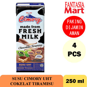 CIMORY SUSU TIRAMISU UHT 250 ML PACK ISI 4 PCS FUN CORNER DENGAN PAKING AMAN