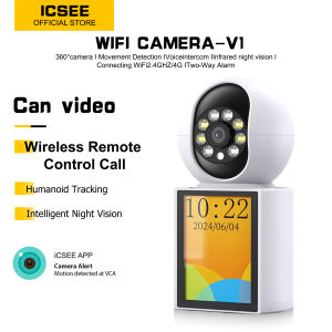 ICSEE CCTV V1 Video Cctv Camera Wireless connect phone 360° for home Baby Monitor / Full Color Night Vision / Auto Tracking Wifi Camera