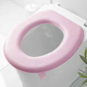 Soft EVA Waterpoof Toilet Cover Seat Lid Cover Cushion Washable Closestool Pad O-shape Toilet Mat