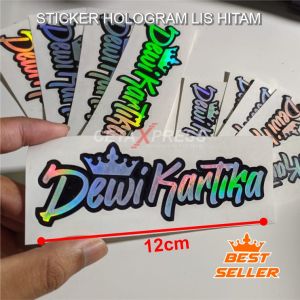 STIKER custome nama HOLOGRAM viral isi 3 cuma 10.000 ( bisa request nama kamu )