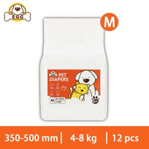[Buy1 Take1] EGG pet dog and cat diaper absorbs 12/10PCS pieces female/male quick absorption disposable cat diaper XXS XS S M L XL