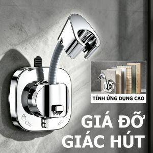 Đế Cài Tay Sen Dán Tường Chống Nước Không Cần Khoan Lỗ Giá Đỡ Vòi Sen Xoay (720 Độ) Khóa Chốt Đa Năng Ống Thép Lõi Định Hình Lực Hút Chân Không Siêu Dính Chịu Tải Mạnh Có Thể Tháo Rời Rửa Sạch Giá Treo Phụ Kiện Phòng Tắm Sang Trọng Đa Năng