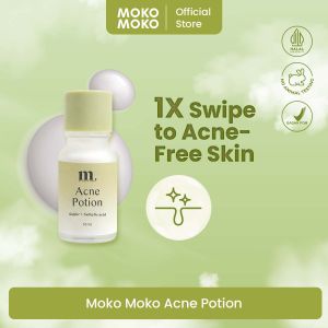 [BPOM] Moko Moko Acne Potion Acne Spot Treatment - Obat Totol Jerawat