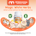 Dewarangga Vitamin Kucing MAGIC WHITE HERBS untuk Mengatasi Infeksi Saluran Pernafasan dan Kesehatan Mata, Mengatasi Flu & Belekan pada Kucing. 