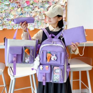 Set balo 4 món Combo 4 món Set balo thời trang Set balo đi học Balo đi học nam nữa Set balo ulzzang - Set balo 4 món YHAO KIẾNG