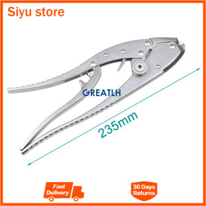 GREATLH Cable Crimper Compression Pliers Tightening Ring Bolster Lock Fixing Orthopedic Surgery Instrument Stainless Steel pet