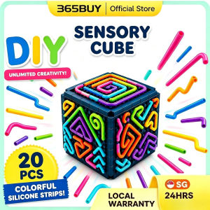 [SG] Busy Board Sensory Cube Creativity Calming Focus Children Educational Toy Stress Anxiety Relief Kids Adults Gift