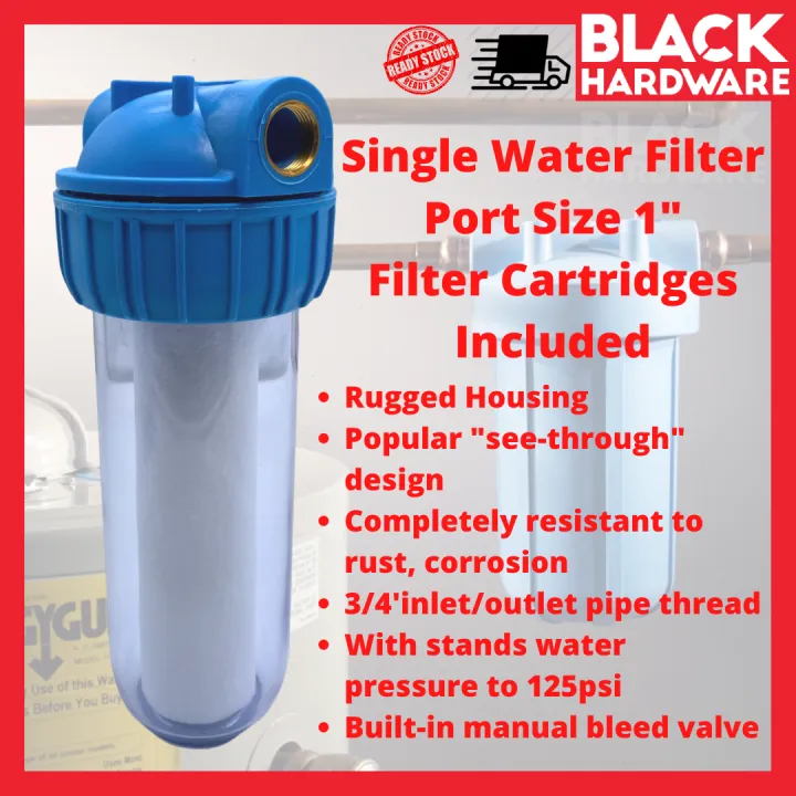 Black Hardware Transparence Home Use Plumbing Water Meter Purifier Filter Housing Drinking Kitchen Clearly Air Pipe Thread 过滤器