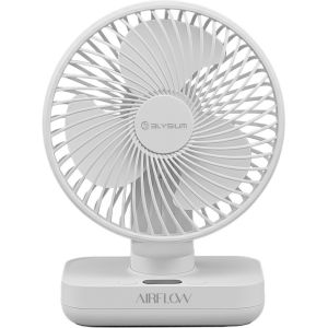 Elysium AirFlow 4 Speed Strong Wind Fan | Auto Oscillating | 90 Degree Vertical Tilt | Easy Cleaning Table Fan