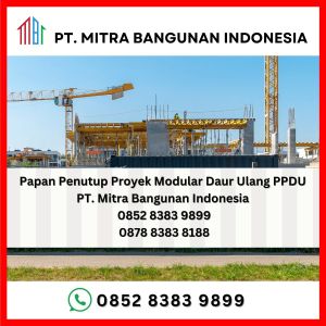 Papan Pagar Penutup PPDU Reusable PVC Hoarding Board - PT. Mitra Bangunan Indonesia
