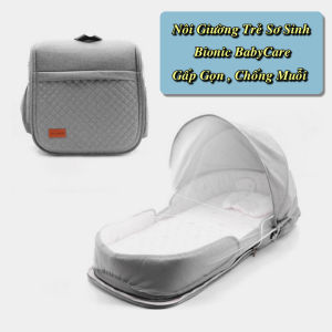 [HCM] - Nôi giường trẻ sơ sinh di động Bionic BabyCare chống muỗi cao cấp - EuroHome