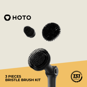 HOTO Flexi Cordless Spin Scrubber Replacement Parts - 3pc/4pc Replacement Easy Attach Cleaning