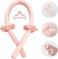 Heatless Curling Rod Headband No Heat Silk Ribbon Curling Rod Hair Roller Curls with Hair Claw Clip Lazy Natural Soft Wave DIY Hair Rollers Styling Tool for Sleep in Overnight. 