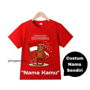 Kaos Anak 17 Agustus Kaos Kemerdekaan Indonesia Ke-80 Kaos Anak Sablon ANOMALI