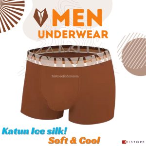 Celana Dalam Pria 2 pcs Underwear Boxer Ice Silk Ukuran L-3XL (50-90kg) 7265