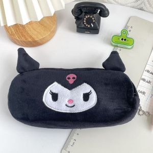 A2 Sanrio cartoon cute plush pencil case Cinnamoroll/Kuromi/Pom Pom Purin/Melody pencil bags