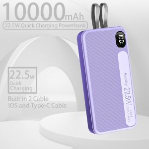 Kusky 20000mah PD QC 3.0 Fast Charge Built in 2 cable 02 22.5W input output