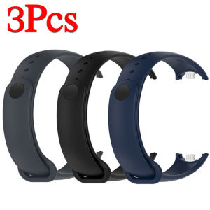 3 Dây Đeo Silicon Cho Xiaomi Smart Band 10 Vòng Đeo Tay Thay Thế Thể Thao Cho Xiaomi Mi Band 10 9 8 NFC Màu Cổ Tay Dây Đeo TPU Miband 9 8