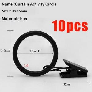 10Pcs Metal Curtain Ring Clips with Hook / Multifunctional Hat Picture Displaying Hook / Home Vintage Window Drapery Ring Clip with Hook Window Shower Curtain Rod Clip Rings Decorative Drapery Curtain Rings
