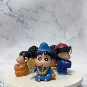 AU Crayon Shin-chan Nohara Shinnosuke may mắn liên miên Tế Công Mô hình tượng Phật Thích Ca mini để bàn để xe