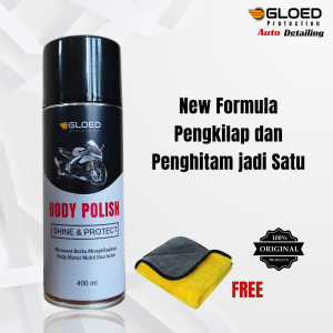 Pengkilap dan Penghitam Body Motor Gloed body polish 400ml