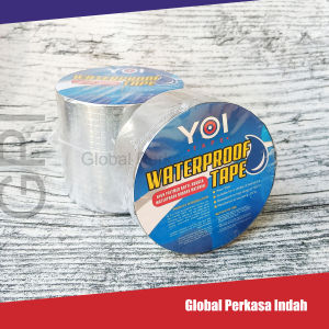 Lakban Anti Bocor Aluminium Foil Butyl Tape Waterproof Tahan Panas 50mm 100mm 5m