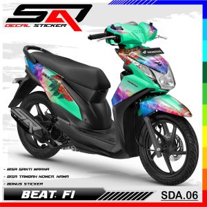Custom Stiker Full Body BEAT Fi Lama Decal Sticker Variasi Premium Racing SDA.06