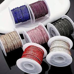 GURUNGMANI 5mm Width Crystal Rhinestone Sticker Multicolour 5M Self Adhesive Diamond Ribbon Crystal Tape Adhesive Diamond Bling Crystal Rhinestone DIY Crafts