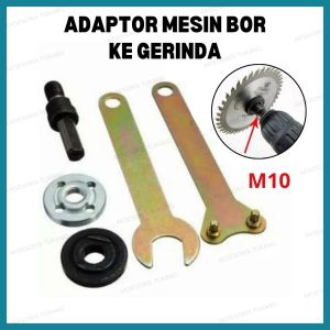 Adaptor Konverter Mesin Bor Ke Mesin Gerinda Adapter Konektor Arbor Spindel Converter Bor Jadi Gerinda