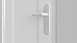 Electronic Door Lock with Fingerprint Smart Lock for Front Doors Waterproof Supports App and Keys60mm Silver