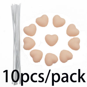 แผ่นเหล็กตกแต่งเค้กแต่งงานทำมือขนาด4.8*13ซม. (10ชิ้น/แพ็ค)