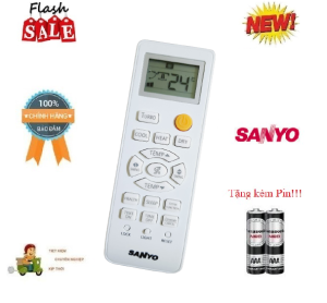 [XẢ KHO - GIÁ TỐT] Remote Điều khiển thay thế điều hòa Sanyo- Hàng mới Tặng kèm Pin