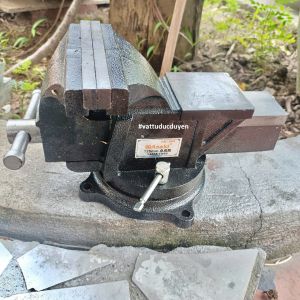 Bàn kẹp ê tô bàn nguội xoay Asaki AK-668 - Xoay 360 - Mồm rộng 5inch/ 125mm #vattuducduyen