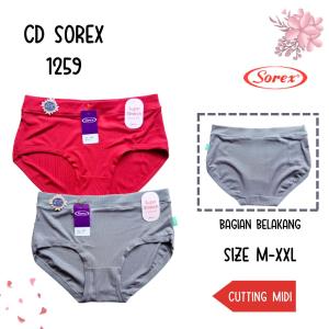 Celana Dalam Wanita SOREX 1259 Super Soft / CD Aneka Warna Super Soft Semi Boxer /  Pakaian Dalam Cewek